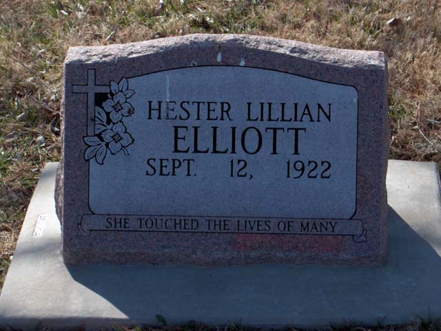 Hester Lillian (Null) Liley-Elliott
