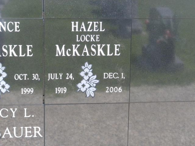 Hazel Opal (Locke) McKaskle