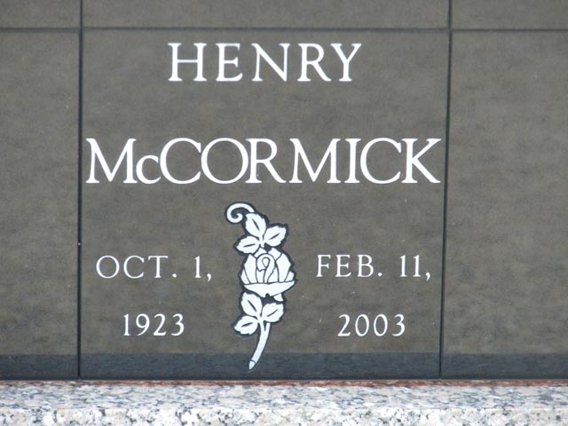 Henry E McCormick