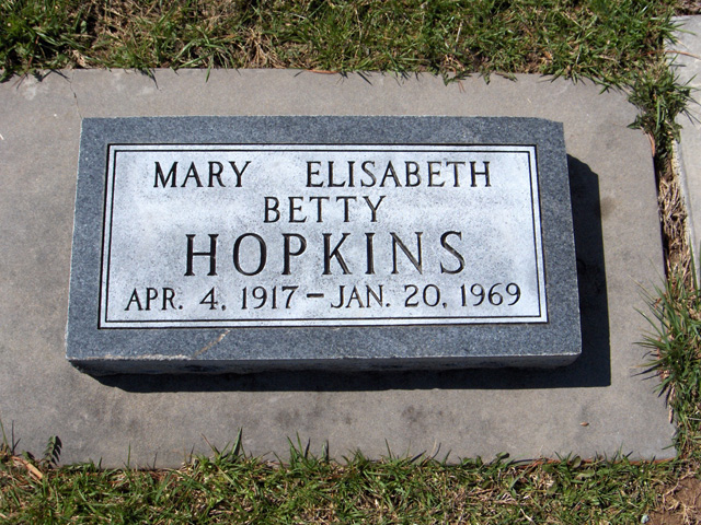 Mary Elisabeth (Hartsell) Hopkins