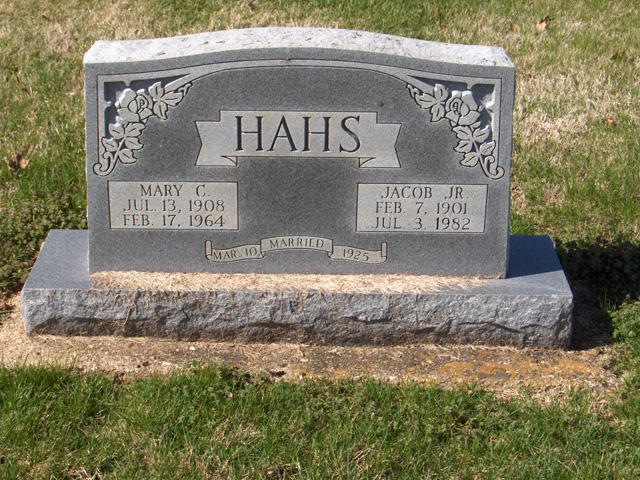 Jacob M Hahs, Jr