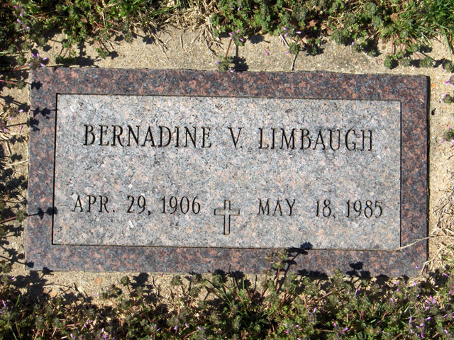 Bernadine V (Mastowith) Limbaugh